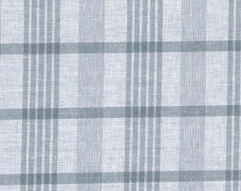 Cliff House Plaid faded blue Fabric for Home Decorating and Upholstery
