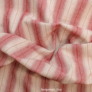 Stonebridge Stripe red Fabric for Home Decorating and Upholstery