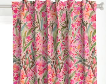 Impressionist Floral large scale Drapery Panel