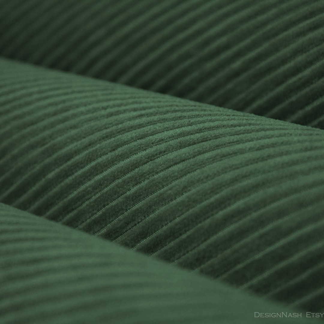 Kensington Green Crypton Corduroy Fabric for Upholstery - Etsy