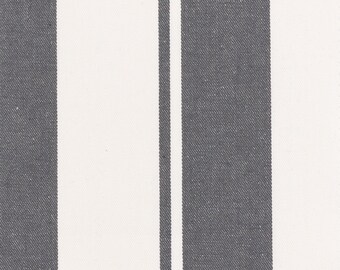 Harbor Stripe dark grey Fabric for home decorating and upholstery