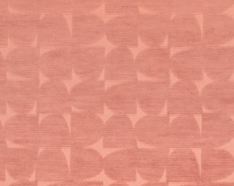 Enjoli Contemporary peach Velvet Fabric for Upholstery and Home Decorating