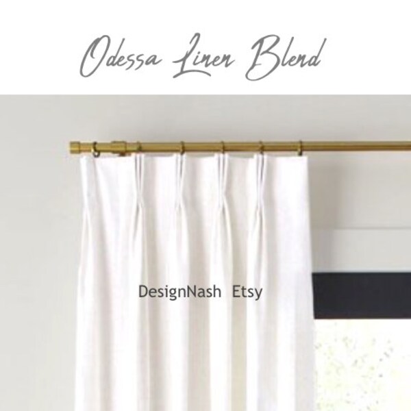 Linen Drapery Panels Etsy