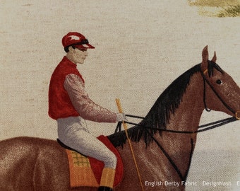 English Derby Equestrian Fabric for Home Decorating and Upholstery