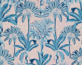Pink Sky Palms Fabric for Home Decorating