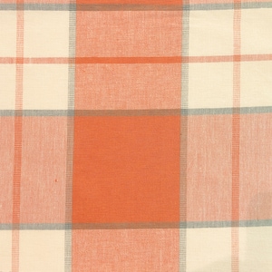 Persimmon Tastemaker's Plaid Fabric for Home Decorating and Upholstery