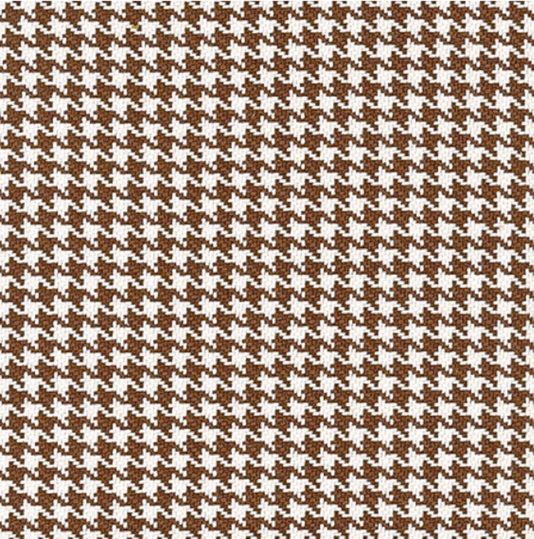 Photo inspiration: Fresh Look at Dickens Houndstooth Brown Fabric For Home Decorating