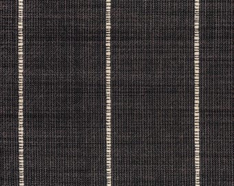 Homestead Stripe charcoal Crypton Performance! Washable! Fabric for upholstery and home decorating