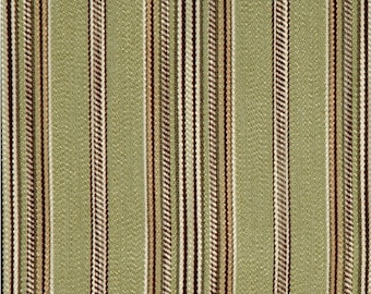 Willoughby Stripe moss green Fabric for Home Decorating and Upholstery