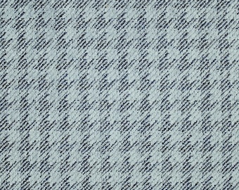 Summit View chambray blue Houndstooth  Washable Performance Fabric for Upholstery and Home Decorating