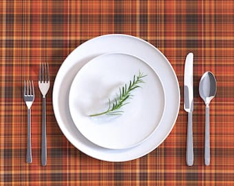 Nappe personnalisée à carreaux fins « Récolte d'automne », ronde, rectangulaire, carrée