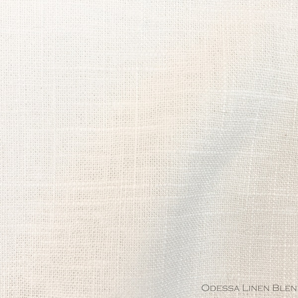 Odessa Linen Blend, Snow 3-34 yards Fabric for Home Decorating