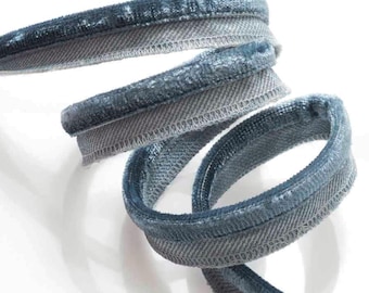 3/8" Enchanting Atlantic blue Velvet Cording