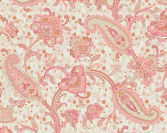 Eloise pink Paisley Fabric for home decorating and Upholstery