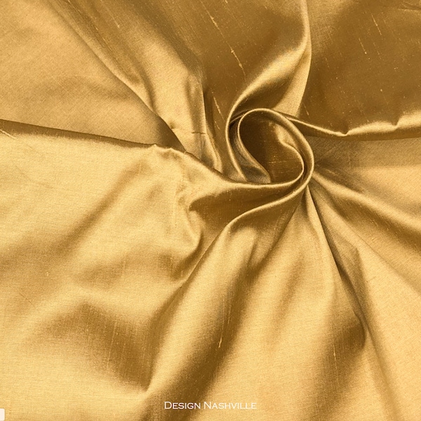 Rich Gold Dupioni Silk Fabric main image 1