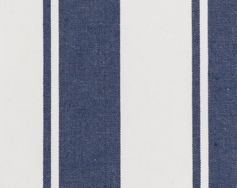 Harbor Stripe navy  Fabric for home decorating and upholstery