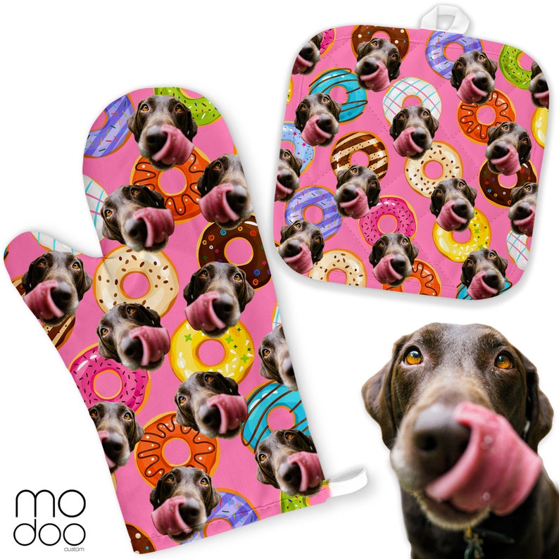 Personalized Oven Mitts, Customized Dog Oven Mitts, Funny Oven Mitts, Custom Oven Mitts, Cute Gift, Housewarming, Christmas Gift