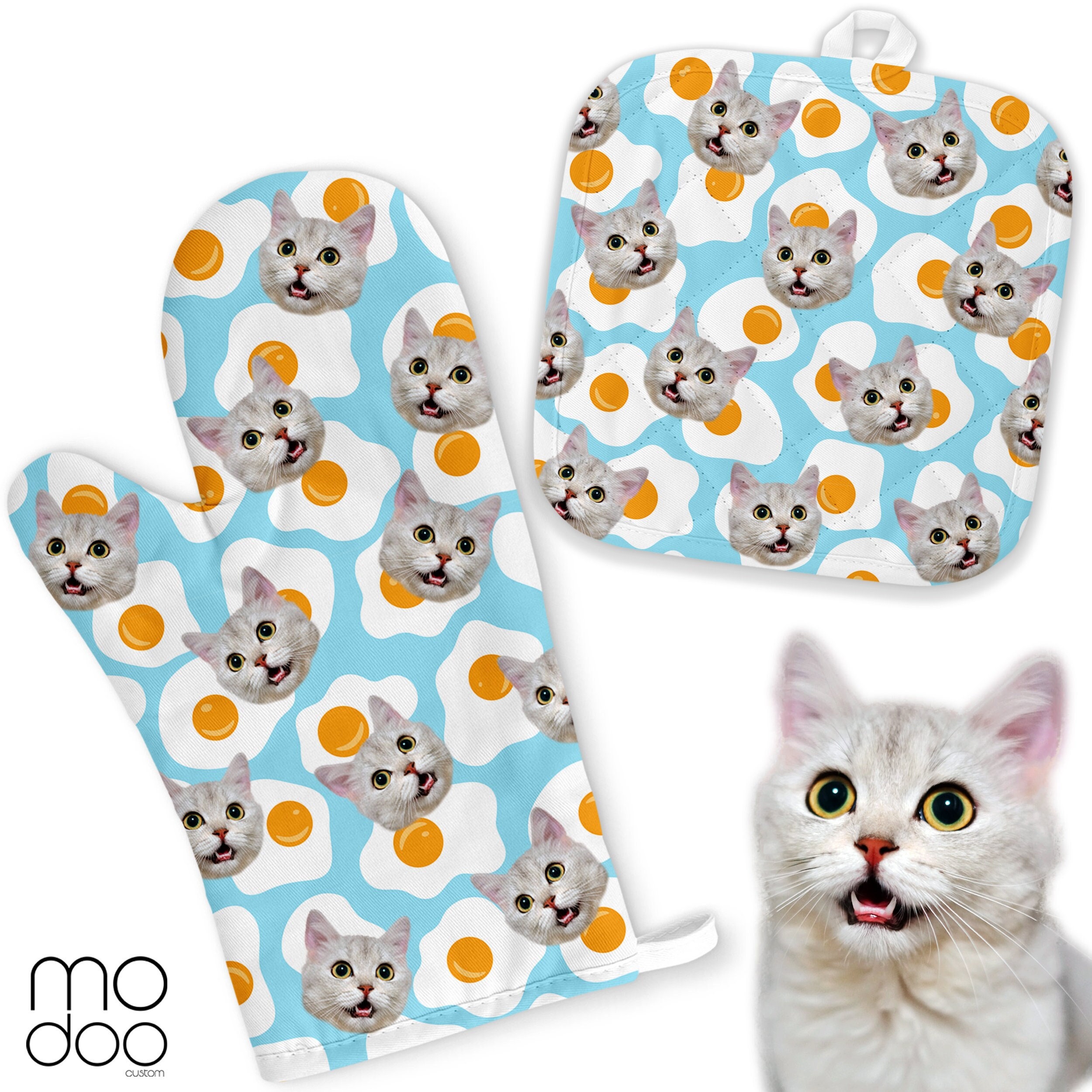 Peeking Dog Pattern Oven Mitts, Personalized Oven Mitt, Funny Gifts, G -  PersonalFury