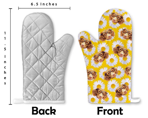 Festival Pets 100% Cotton Oven Mitts, Dog Oven Mitts