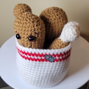 Crochet Drum Sticks with Bucket