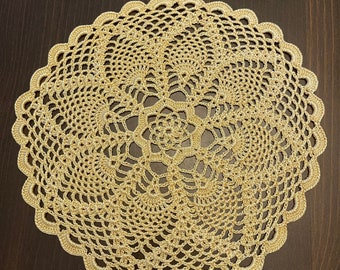 Yellow doily