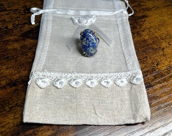 Anillo de lapislázuli, talla 6