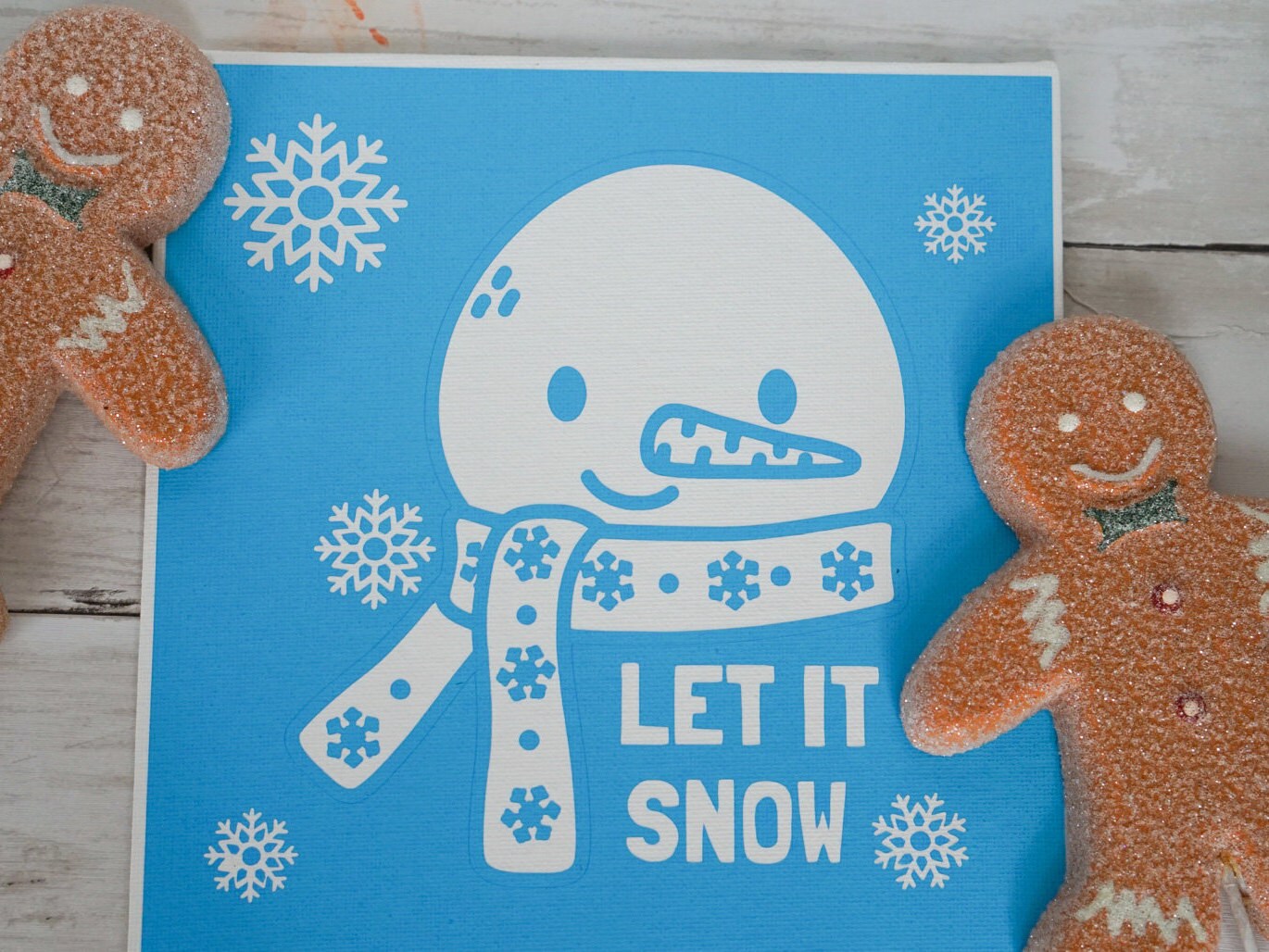DIY Christmas Canvas Prestenciled Canvas for Kids Christmas Etsy