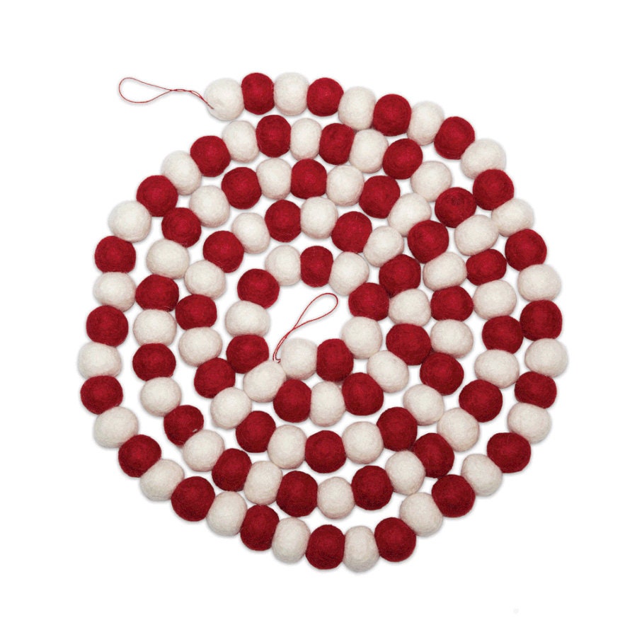2 cm Felt Balls. Wool Pom pom Nursery Garland Decoration. Pure White f –  FeltandRugs
