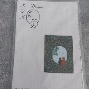 Winter Kitty, wallhanging quilt pattern