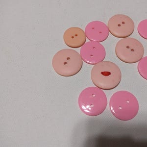 pink buttons (12), 2 sets of 6
