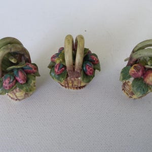 miniature fruit basket - ceramic made in Italy