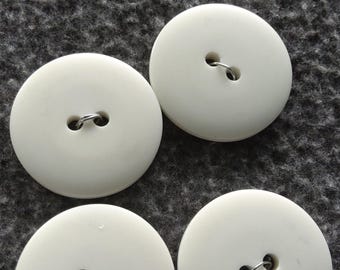Lot De Boutons Vintage Gris Ovale Veiné - 6/8/10 Pièces - Mercerie Rétro - France