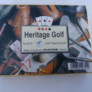 Cartes à jouer « Golf vintage »