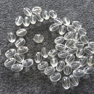 clear beads (2.4 oz) oval