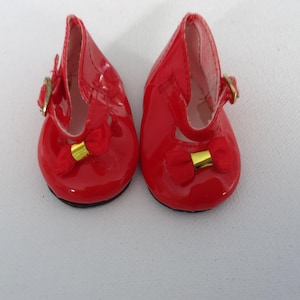 red doll shoes, Mary Janes, vintage