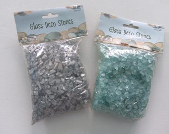 decor stones, glass (1 each)