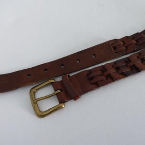leather belt - vintage