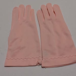 costume gloves, pink, vintage