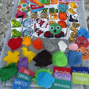 huge felt lot (9oz) precut felt, felt shapes