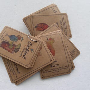 schede di ricette per cocktail (1 confezione)
