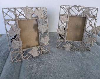 metal picture frames (set of 2)