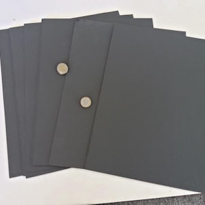 papel cartão preto (48 folhas) de qualidade espessa