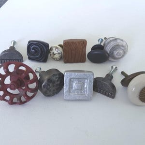 knobs and pulls (1 each) assorted
