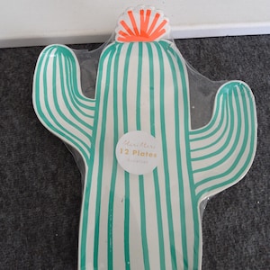 Pappteller 'Kaktus' (12)