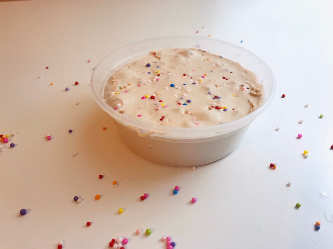 Cake Batter Slime Etsy