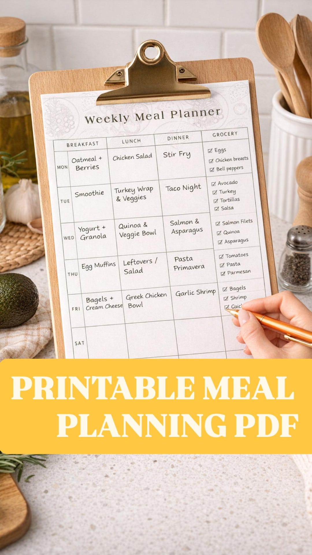 Ultimate Weekly Meal Planner | Printable Meal Planning PDF | Weekly ...