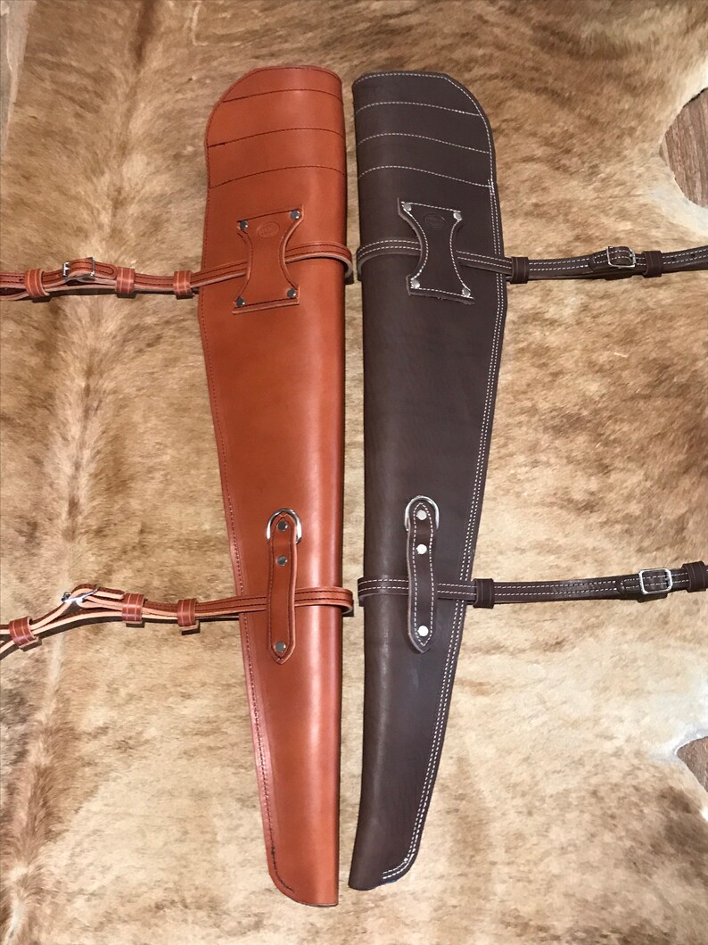 Custom hand made rifle scabbard made from 1st grade Australian Etsy