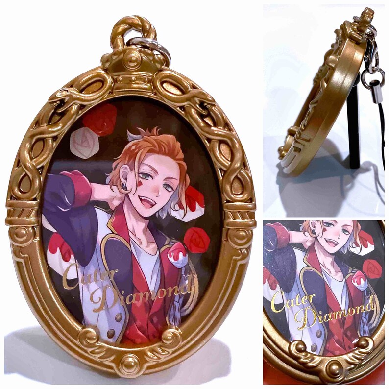Disney Twisted Wonderland Heartslabyul OFFICIAL DUAL usage photo frame keychain charm phone strap accessory BANDAI