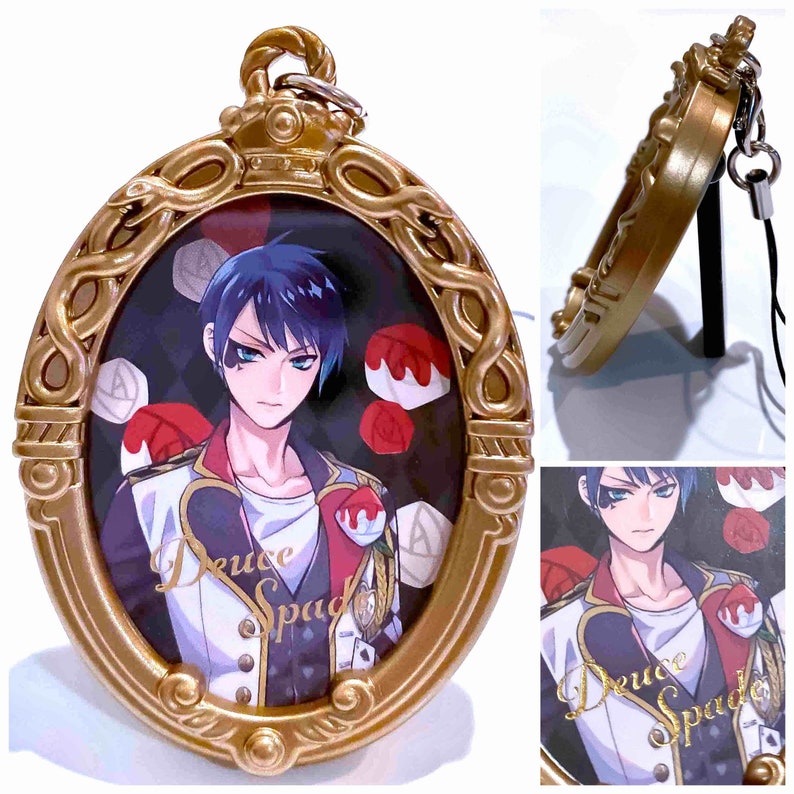 Disney Twisted Wonderland Heartslabyul OFFICIAL DUAL usage photo frame keychain charm phone strap accessory BANDAI