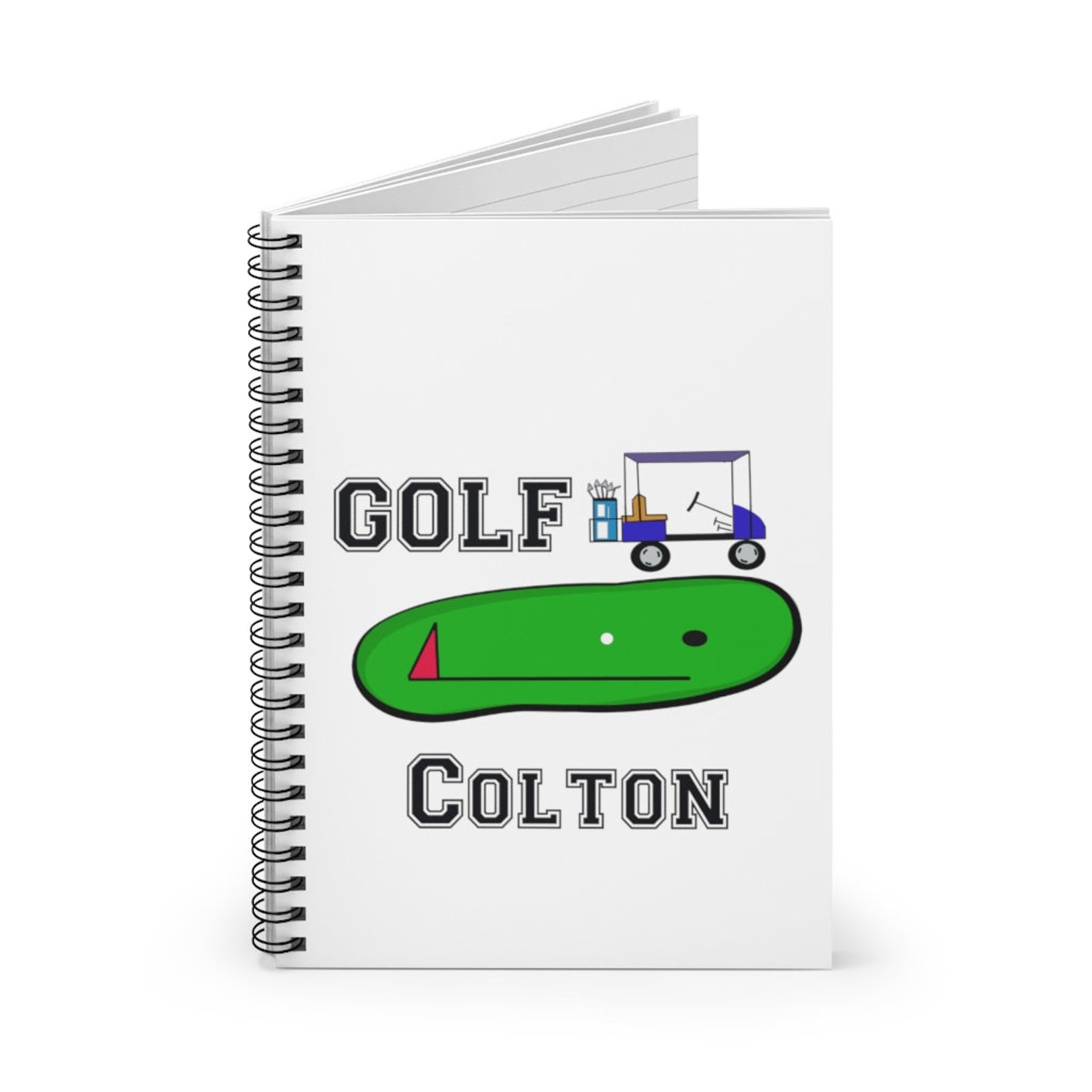 Personalized Golf Journal Golf Journal Golf Notebook Etsy